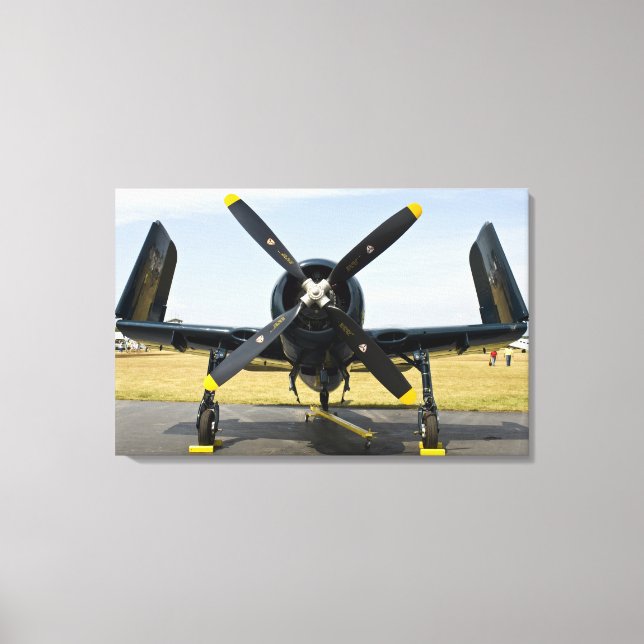 Toile Grumman F8F Bearcat Navy Carrier Fighter sur (Recto)