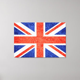 Toile Grunge Royaume-Uni Drapeau 2