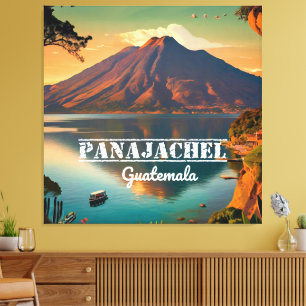 Toile Guatemala Panajachel Voyager Vintage
