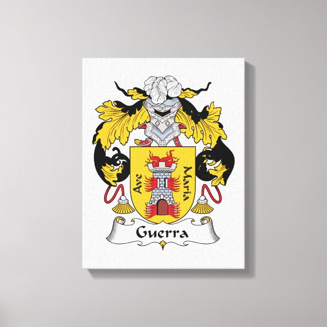 Toile Guerra Family Crest (Recto)