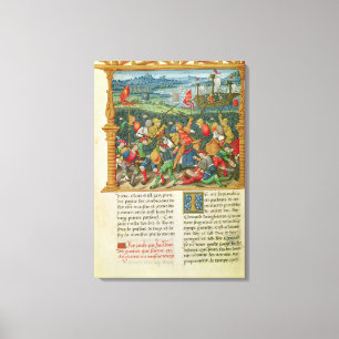 Toile Guerre faisante du Roi Edouard III à la bataille