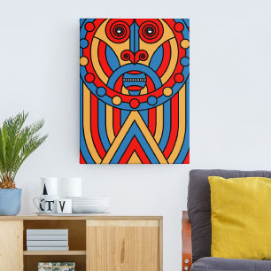 Toile guerrier tribal africain