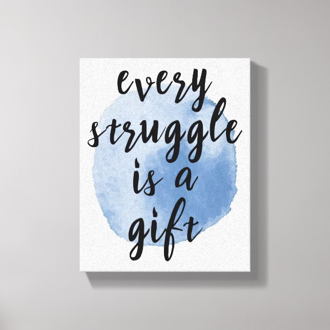 Toile Guillemets inspirants pour l'amour de soi (Recto)