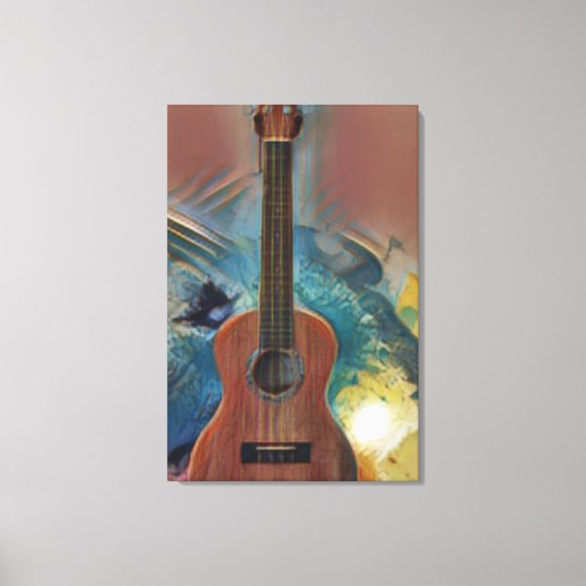 Toile Guitare acoustique cool (Recto)