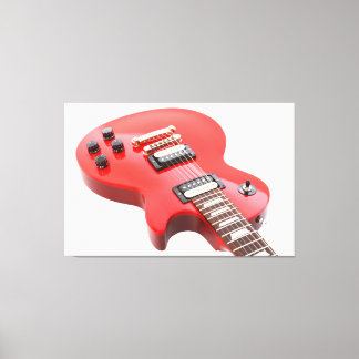 Toile GUITARE ÉLECTRIQUE ICONIQUE ROUGE 40x60