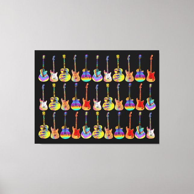 Toile Guitares colorées (Recto)