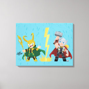 Toile Guri Hiru Loki & Thor