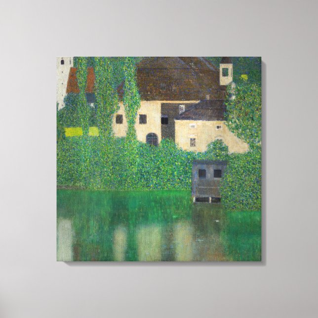 Toile Gustav Klimt - Château aquatique (Recto)