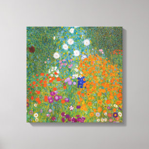 Toile Gustav Klimt - Jardin des fleurs