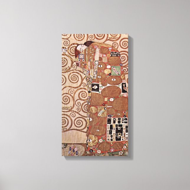 Toile Gustav Klimt - L'Embrassage (Recto)