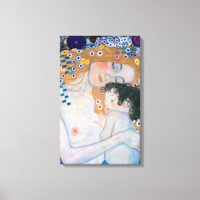 Toile Gustav Klimt - Mère et Enfant (Recto)