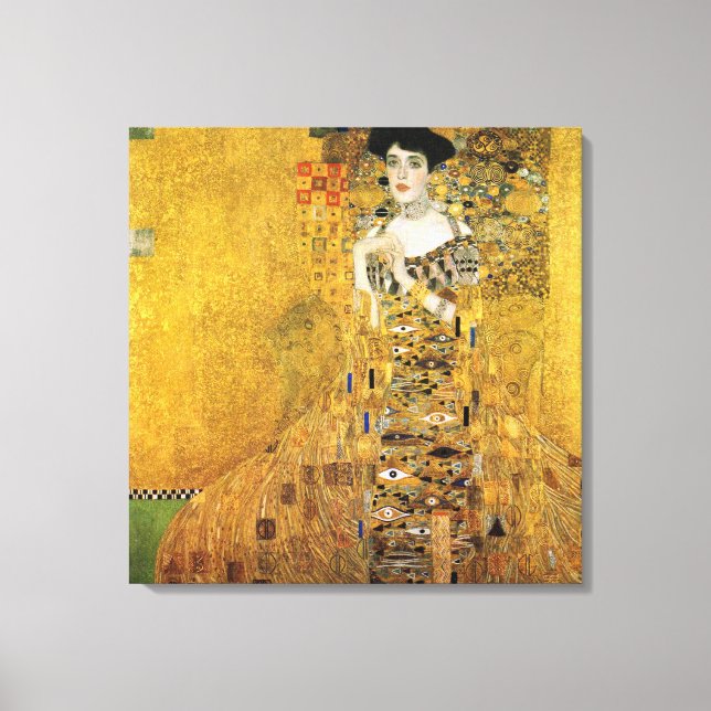 Toile GUSTAV KLIMT - Portret van Adèle Bloch-Bauer 1907 (Recto)