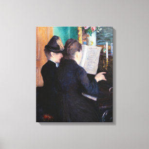 Toile Gustave Caillebotte - La Leçon de piano