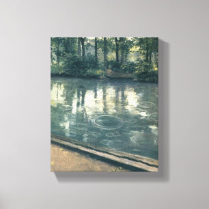 Toile Gustave Caillebotte - Les Yerres, Pluie