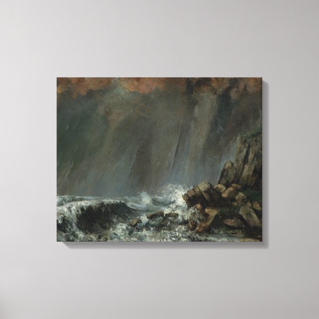 Toile Gustave Courbet - Marine : le pourtour (Recto)