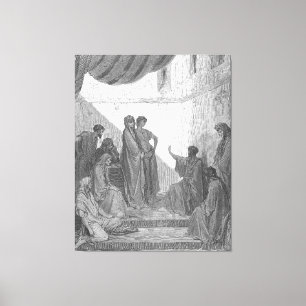 Toile Gustave Doré - Actes 10 Pierre prêche dans la mais