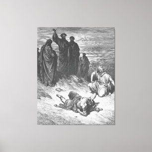 Toile Gustave Doré - Actes 3 Pierre et Jean à la Belle