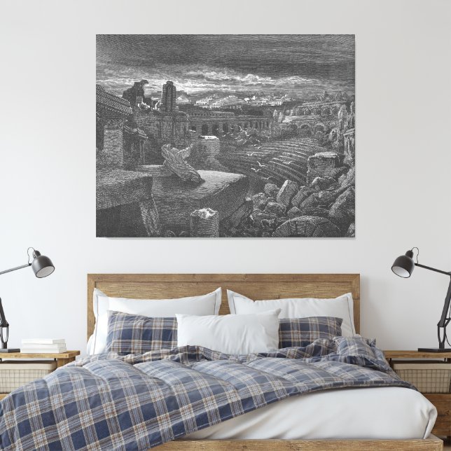 Toile Gustave Doré - Isaiah's Vision of the Destruction  (Insitu(Chambre))