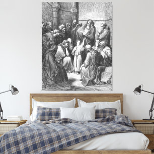 Toile Gustave Doré - Luc 2B Jésus interroge les docteurs