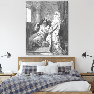 Toile Gustave Doré - Samson et Dalila