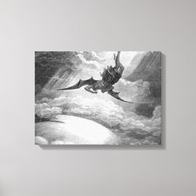 Toile Gustave Dore Satan Du Paradis Perdu Par John Milt (Recto)