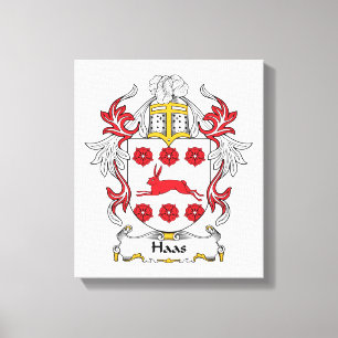 Toile Haas Family Crest