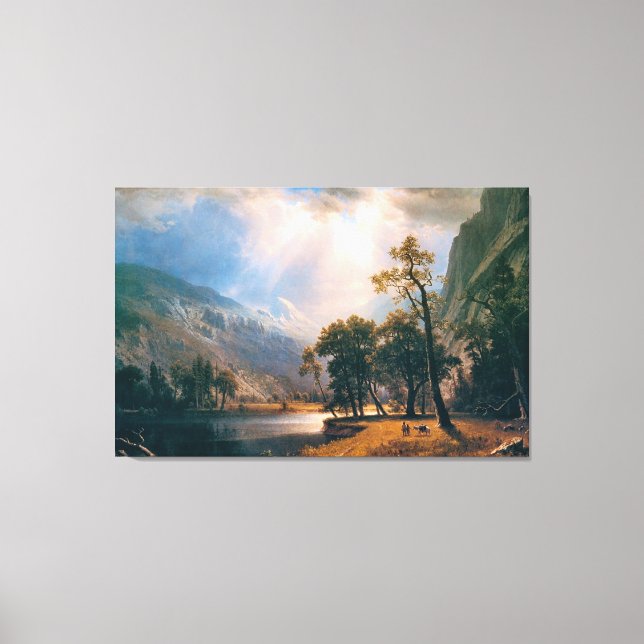 Toile Half Dome d'Albert Bierstadt, vallée de Yosemite,  (Recto)