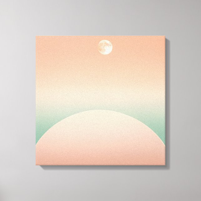 Toile Half-Moons & Arcs Pastel - Minimaliste géométrique (Recto)