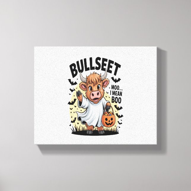 Toile Halloween drôle de vache (Recto)