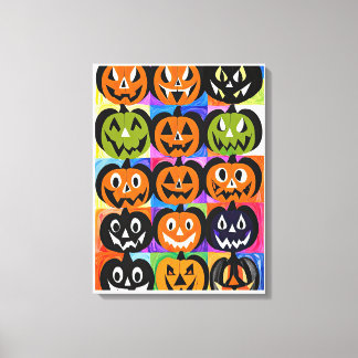 Toile Halloween Jack-o-Lanterns