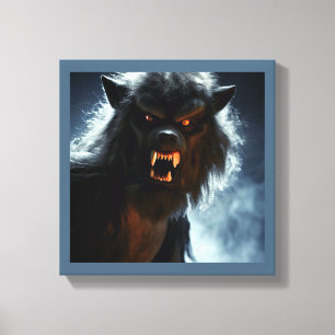 Toile Halloween - Loup-garou 1