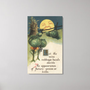 Toile Halloween SalutationChou Anthropomorphisme