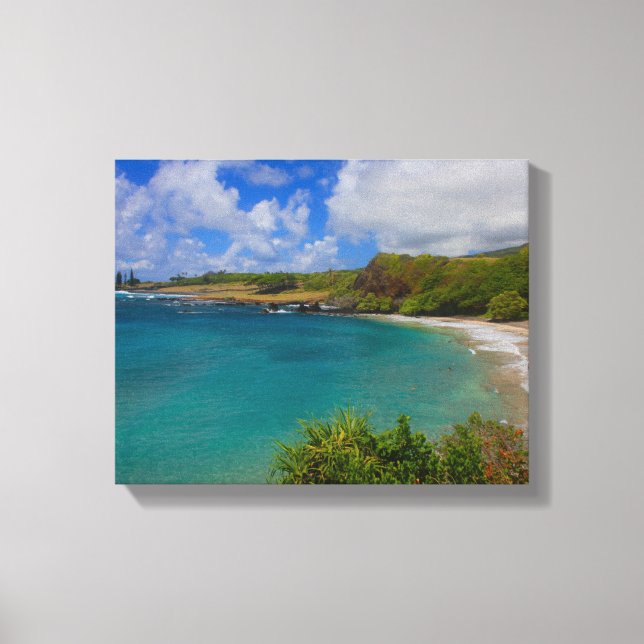 Toile Hamoa Beach Hawaii Canvas Wall Art Imprimer (Recto)