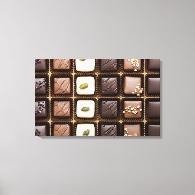 Toile Handmade luxury chocolate in a box (Recto)