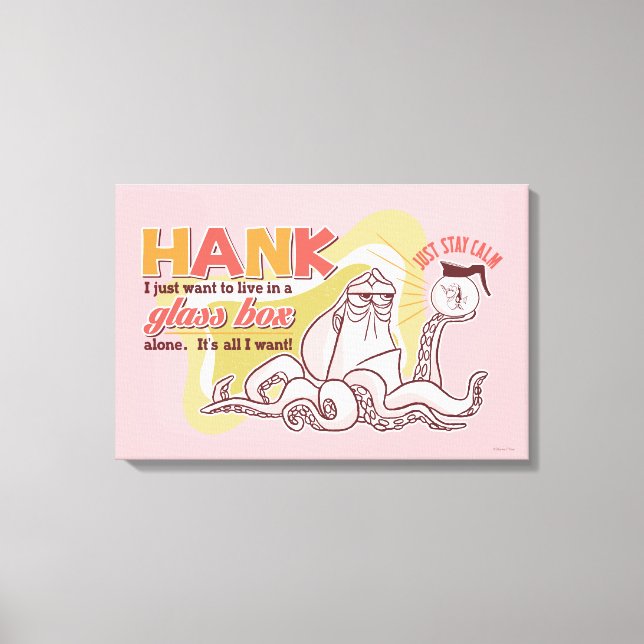 Toile Hank | Vivre seul dans une boîte de verre (Recto)