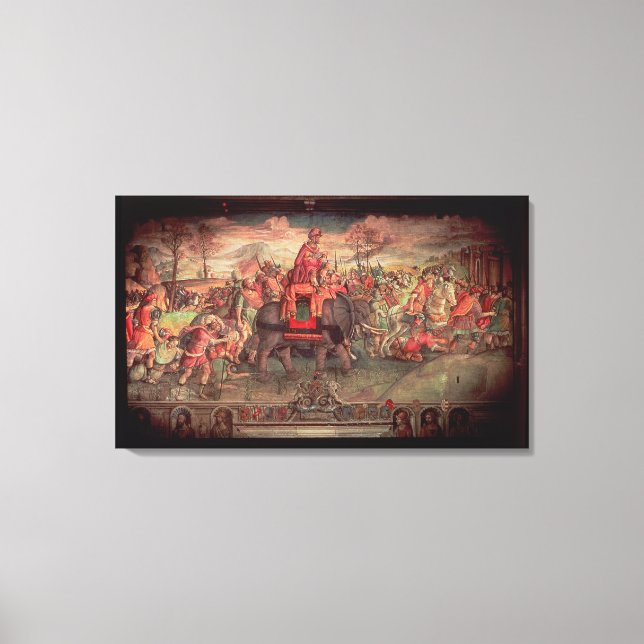 Toile Hannibal Traversée des Alpes (Recto)