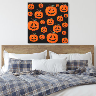 Toile Happy Halloween Jack-o'-lantern Illustration Art