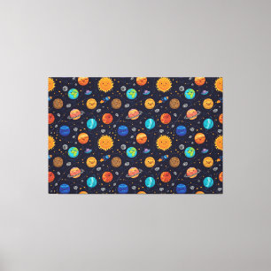 Toile Happy Planets Canvas Imprimer