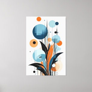 Toile Harmonie botanique Abstraite