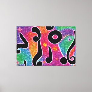 Toile Harmonie des connaissances Colorful Abstrait