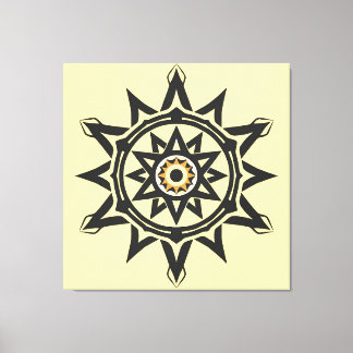 Toile Harmonie éternelle Mandala — Géométrie divine en o