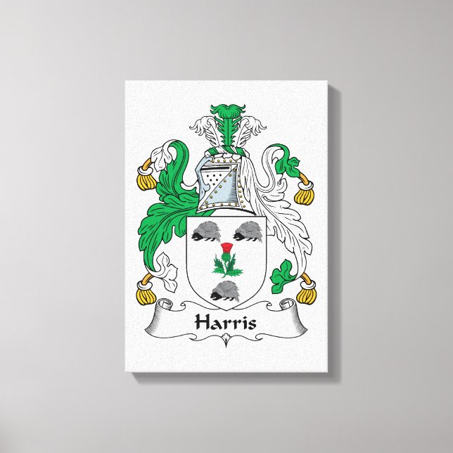 Toile Harris Family Crest (Recto)