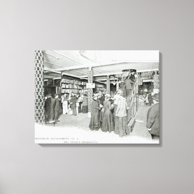 Toile Harrods Provision Department, c.1901 (Recto)