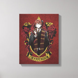 Toile HARRY POTTER™ Anime Ron Weasley House Crest
