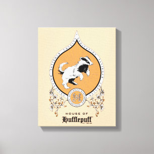 Toile HARRY POTTER™   Délicat croquis HUFLEPUFF™ Crest