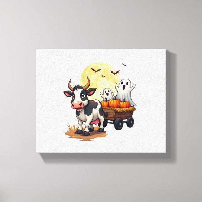 Toile Haunted Hayride Cow (Recto)