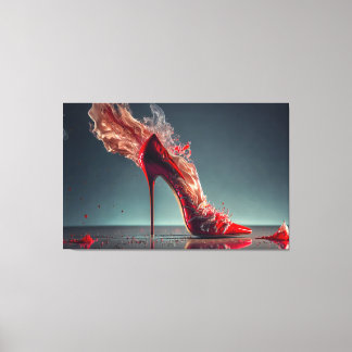 Toile Haut talon rouge