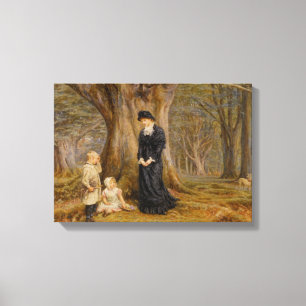 Toile Helen Allingham Vintage La Dame du Manoir