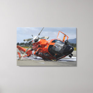 Toile Hélicoptère du dauphin MH-65 écrasé chez Arcat