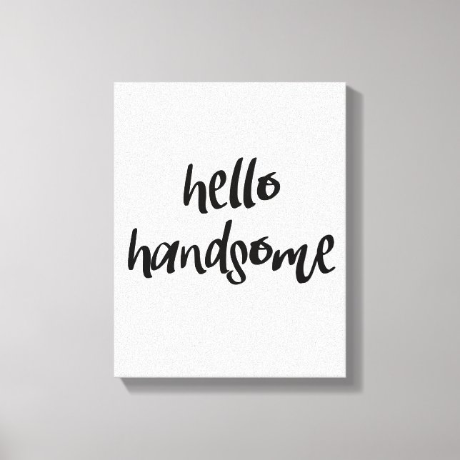 Toile Hello Handsome (Recto)